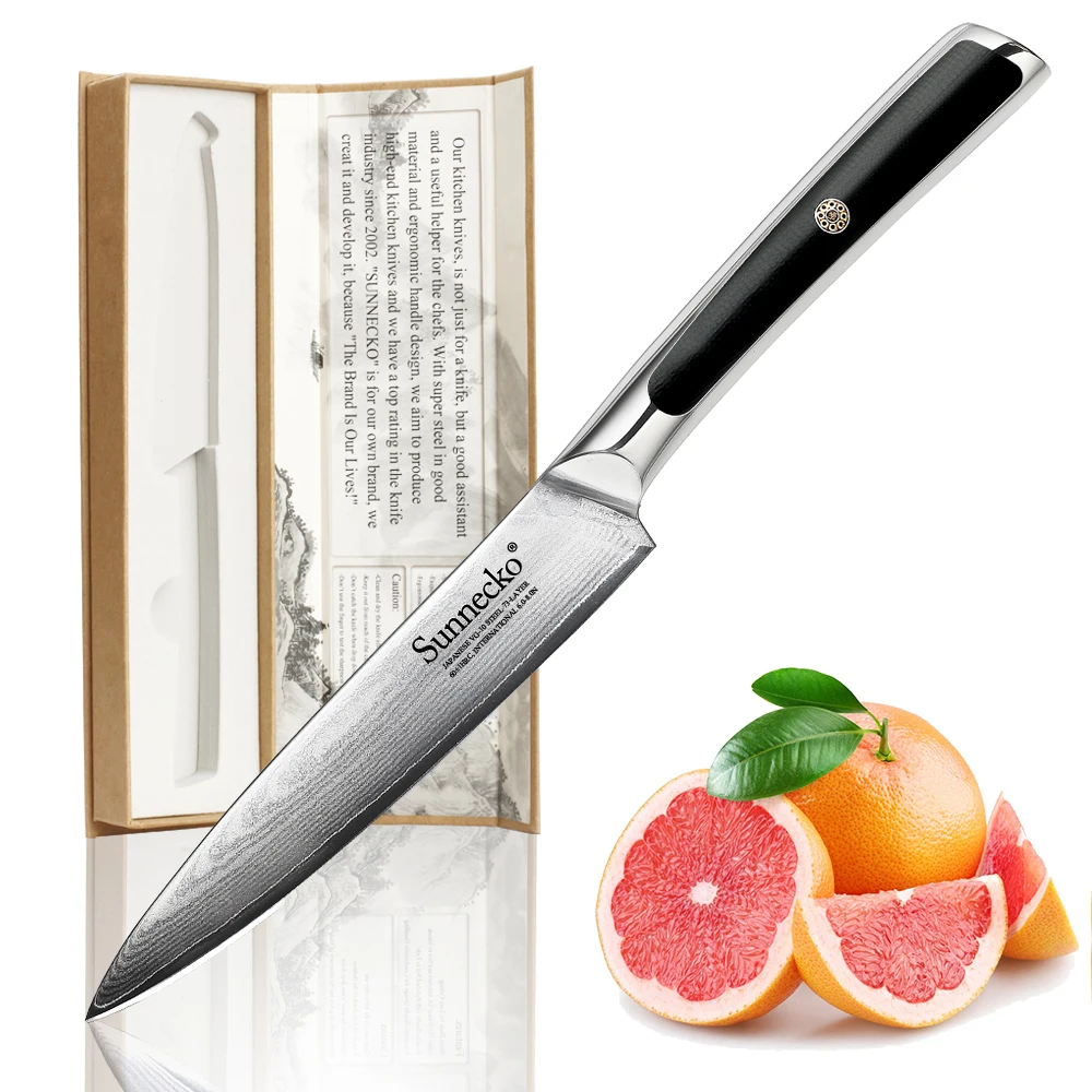 Нож кухонный из дамасской стали 5 дюймов|damascus steel kitchen knives|kitchen knifesteel knives |