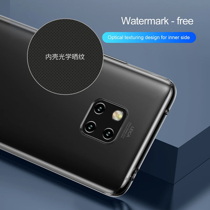 Простой защитный чехол Baseus для HUAWEI Mate 20 Pro высококачественный прозрачный
