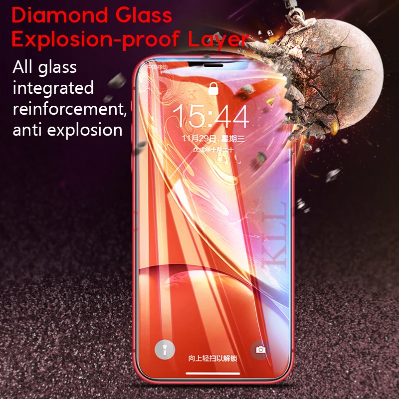 99D закругленные края полное покрытие закаленное стекло для iPhone XS MAX X XR Защитная пленка для экрана для iPhone 6 6s 7 8 Plus защитное стекло