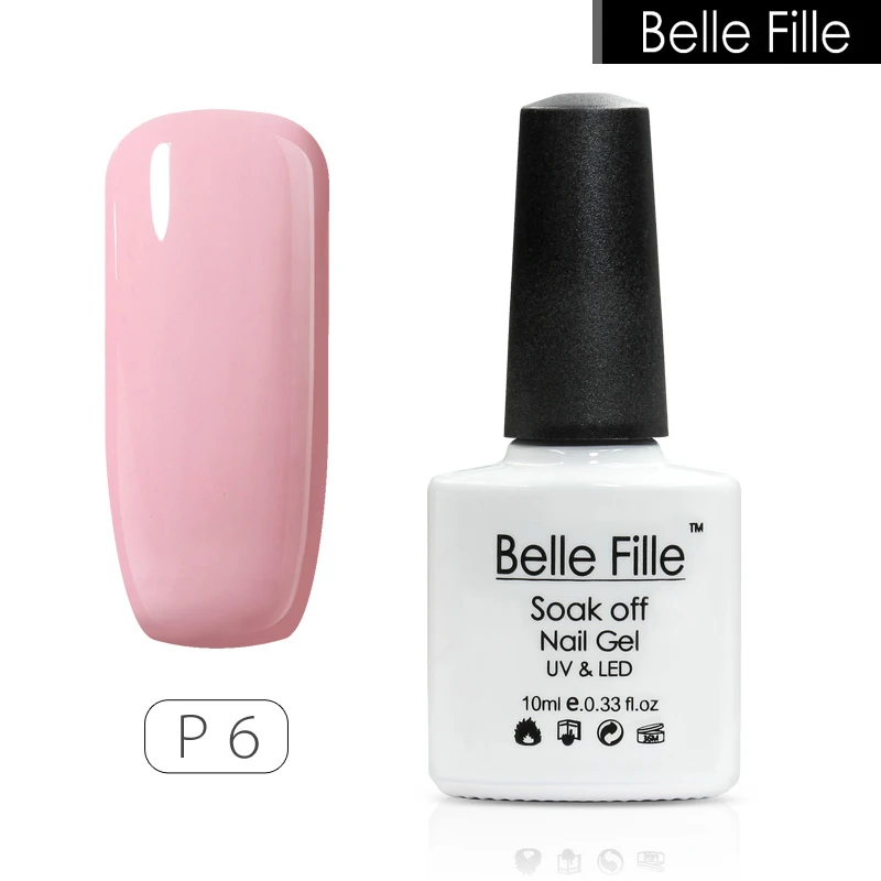 Belle FILLE Розовый ногтей гель для Горячая распродажа! гели Soak Off UV LED лампа Art Дизайн