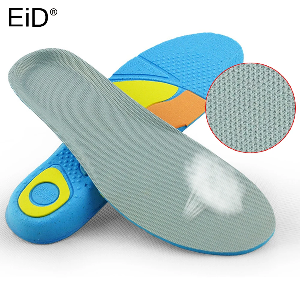 EiD спортивные силиконовые гелевые стельки для ног, для мужчин и женщин, для обуви, ортопедическая прокладка для бега, амортизирующая супинатор