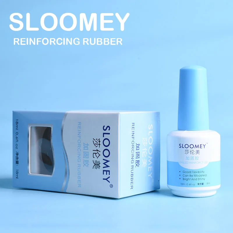 

SLOOMEY 18ml Reinforced Gel Polish Nail UV Gel Clear Lacquer Primer Anastomosis Base Coat No Wipe Top Layer Sticky