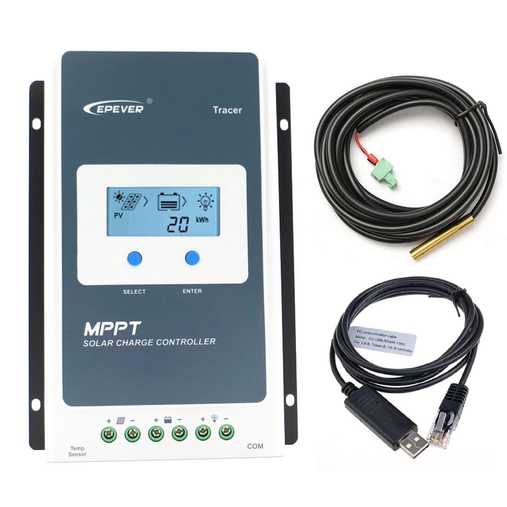 Tracer 1210AN EPsloar 10A MPPT контроллер солнечного заряда 12В 24В LCD Diaplay EPEVER регуляторы 1210A