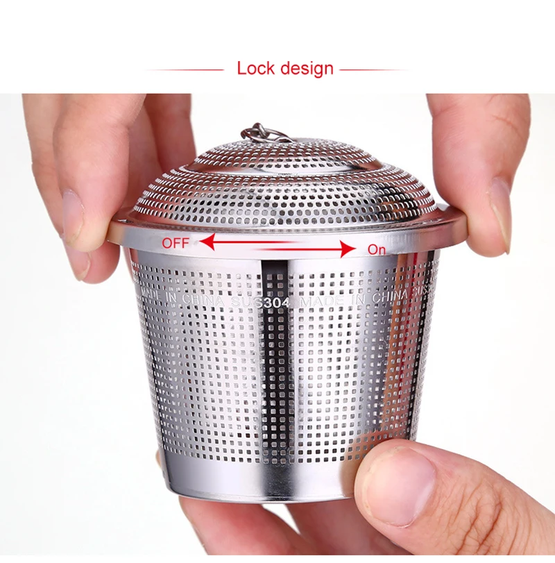 Фильтр для чайника из нержавеющей стали, серебряный, большой, средний, маленький размер, для заваривания чая, 304, устройство для модуляции фильтра из нержавеющей стали