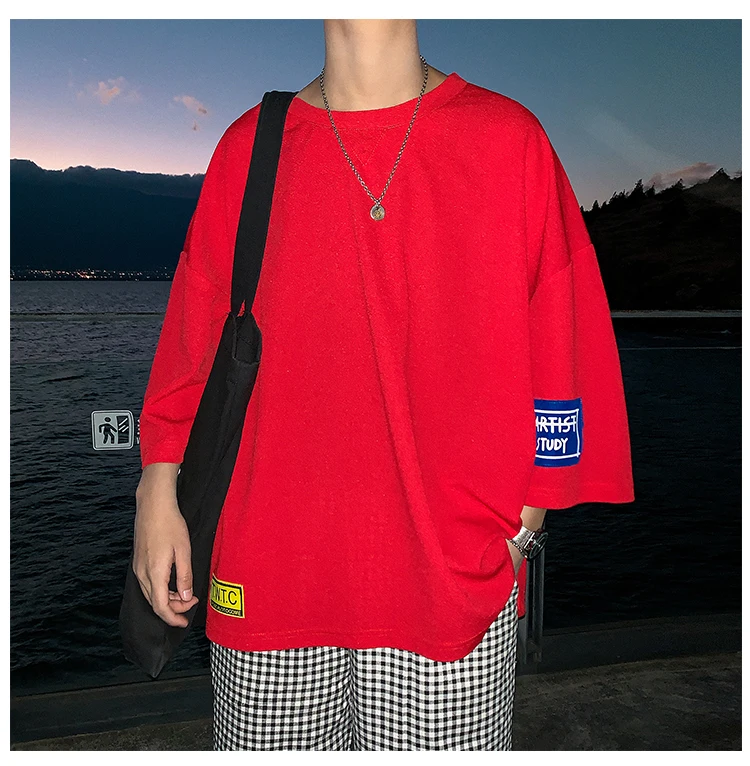 Футболка мужская приталенная с коротким рукавом из 2019 хлопка | Мужская одежда