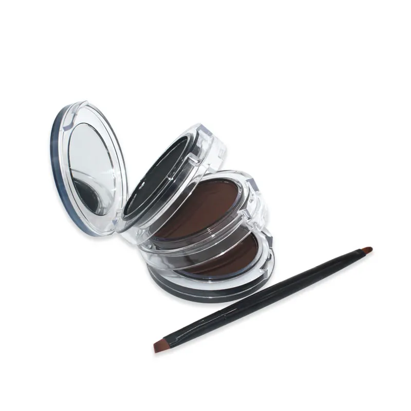 

NITRQ 3 In 1 Waterproof Long Lasting Eyeliner Eyebrow Powder Palette Natural Makeup Eye Liner Eye Brow Powder Cosmetics Set