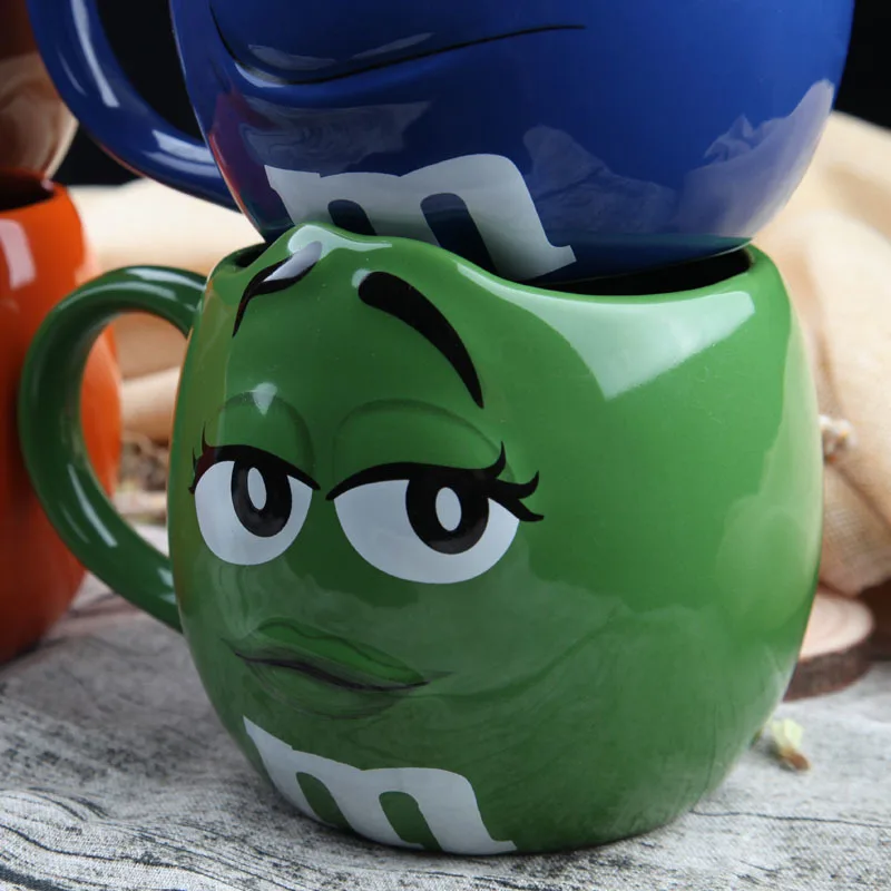 600ml Cute M Design Tumbler Holders Cup Chic Baby Water Tool- Cute Milk Tea Novelty Birthday Gifts Cups