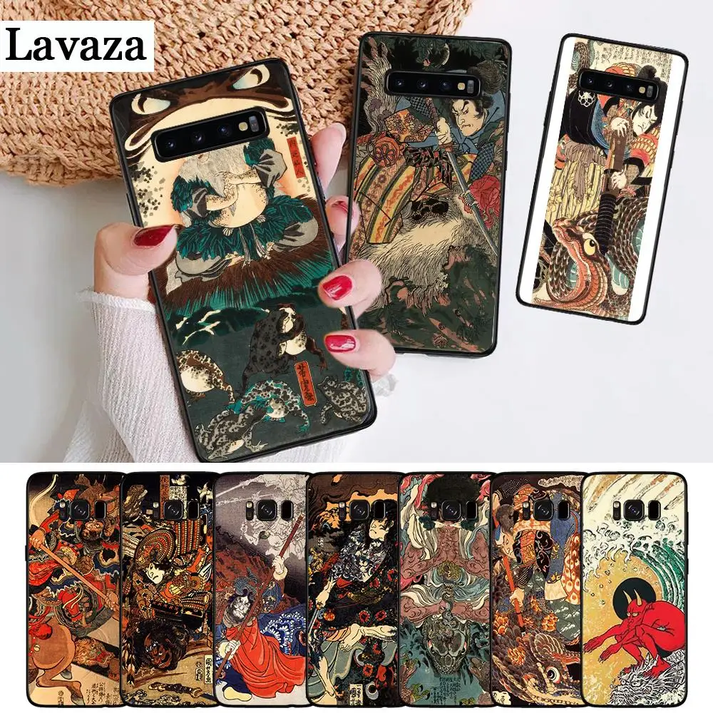 Японский силиконовый чехол samurai для Samsung S6 Edge S7 S8 Plus S9 S10 S10e M10 M20 M30 M40|Бамперы| |