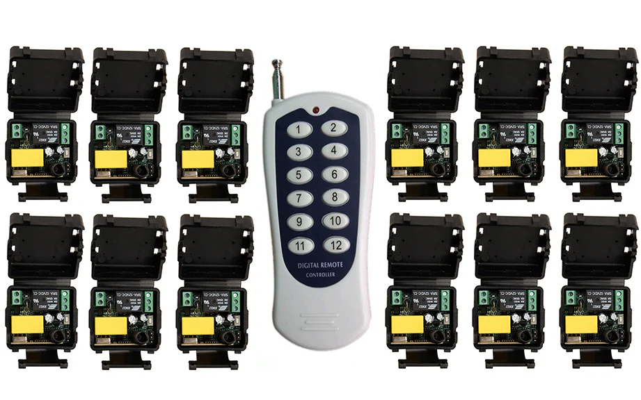 Выключатель света с дистанционным управлением 1000 м В переменного тока 1 канал|1ch