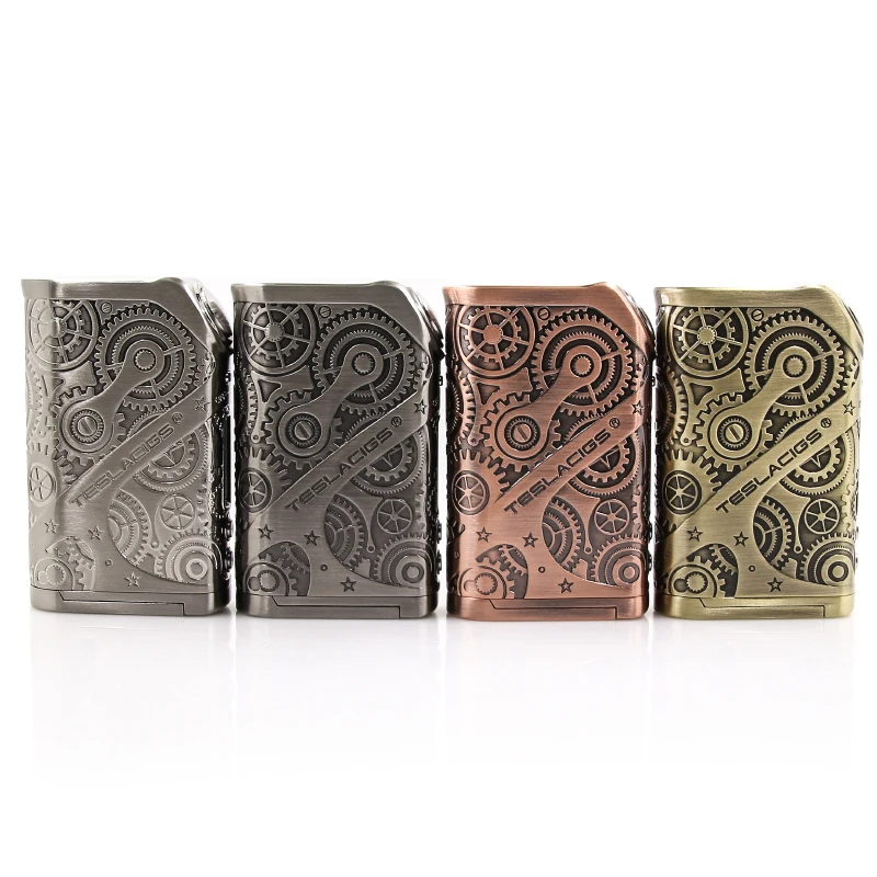 Оригинальный Teslacigs Tesla Nano mod 120 Вт Vape Box Mod стимпанк стиль VW/TC/режим ТКС электронная
