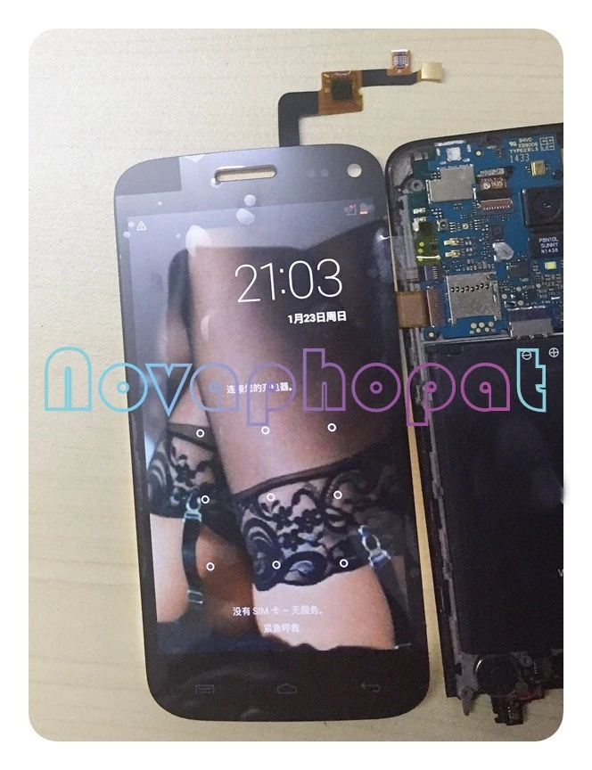 Novaphopat 100% протестированный Полный ЖК экран для Micromax A200 дисплей с дигитайзером