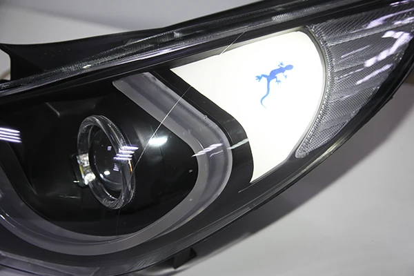 For Sonata I45 LED Strip Head Lamp For HYUNDAI 2009 2010 2011 2012 2013 Year Double Color With Daytime Running Lights