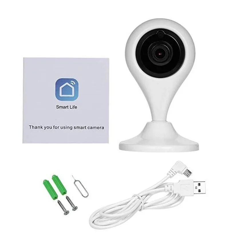 Умная домашняя камера безопасности 1080P Wifi ip-камера с поддержкой Amazon Alexa и Google домашняя система наблюдения с двусторонней звуковой сигнализацией