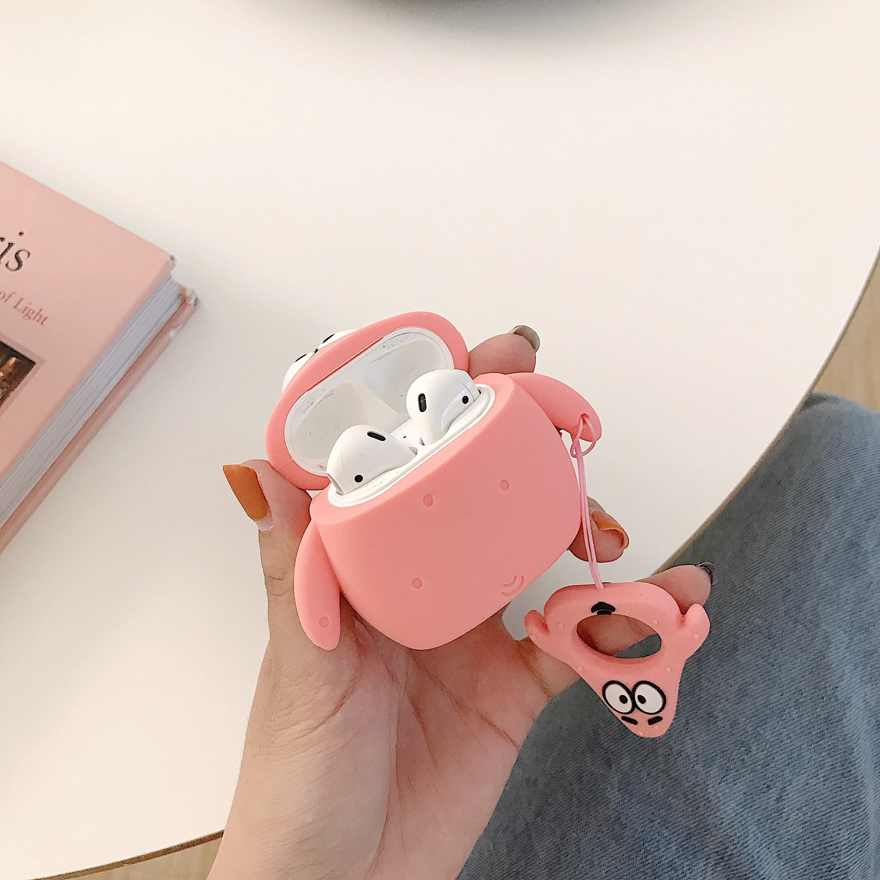 GOOYIYO - For Airpods 1 2 Pro Cartoon Silicone Case Earphone Charge Box Soft Cover 3 Accessory &amp Ring |