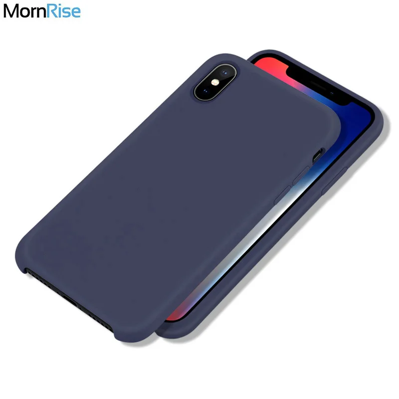 Роскошная задняя крышка для Apple iPhone Xs Max силиконовый чехол жидкий силикон