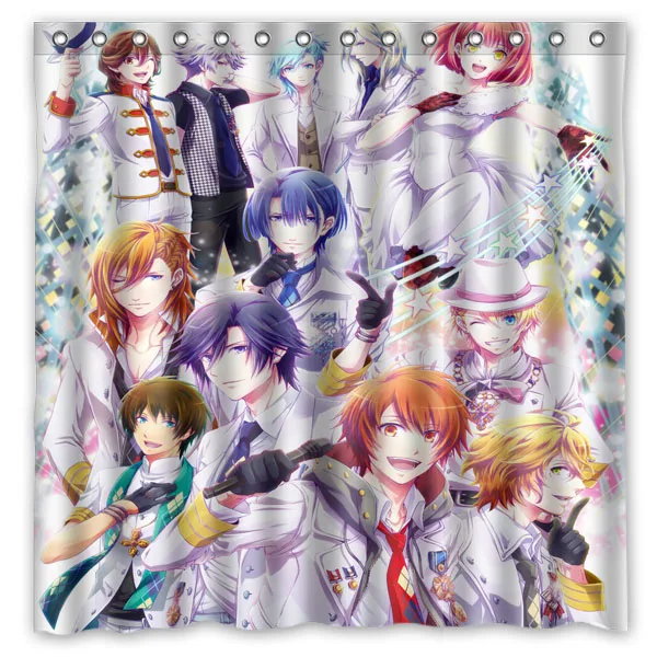 Декоративная занавеска для душа Uta no Prince Sama из водонепроницаемой полиэстерной