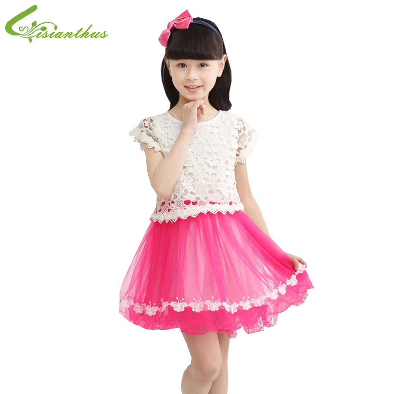 Новинка 2019 кружевное платье принцессы с цветочным узором праздничное для