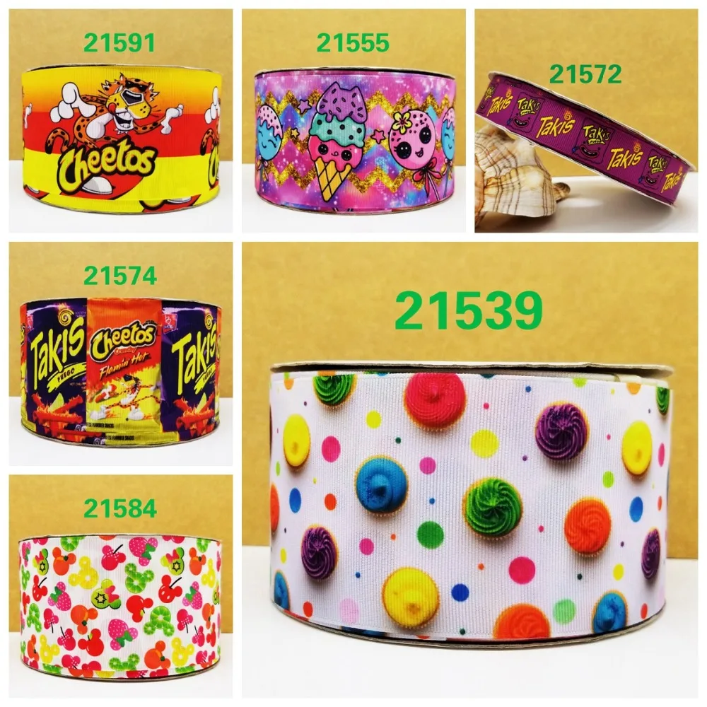 Бесплатная доставка 50 ярдов мультяшная печатная корсажная лента 21539 | Дом и сад