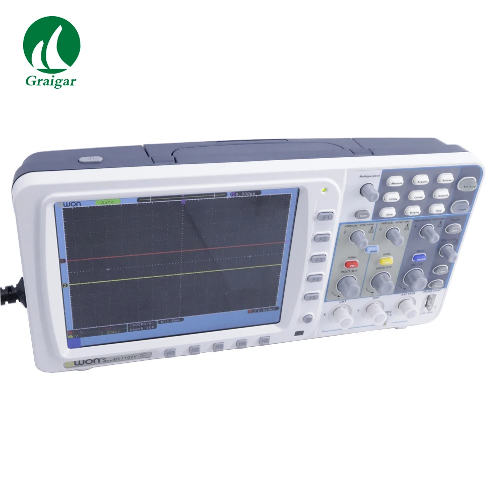 Портативный цифровой осциллограф SDS7102V 2 канальный с глубокой
