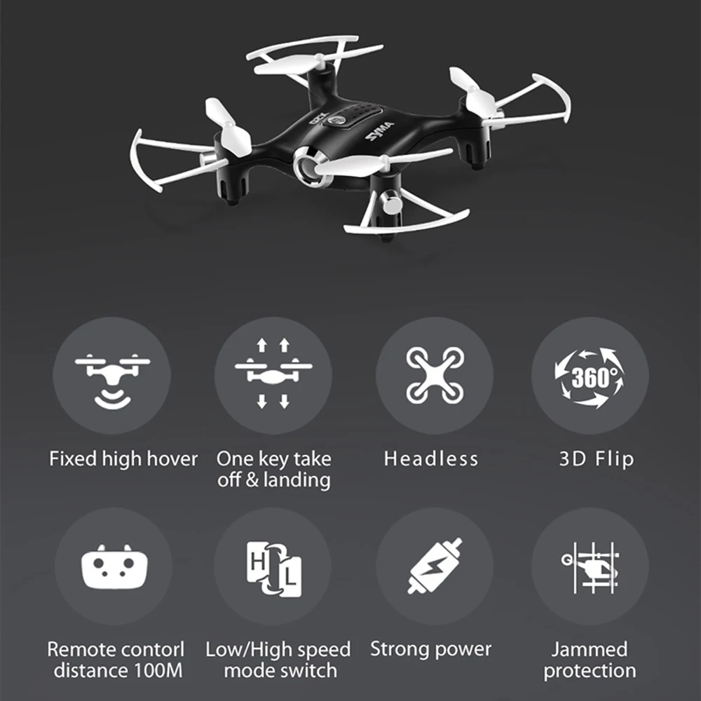 SYMA X20 мини дрона с дистанционным управлением 4CH 6 осевой Скорость 3D флип вертолет