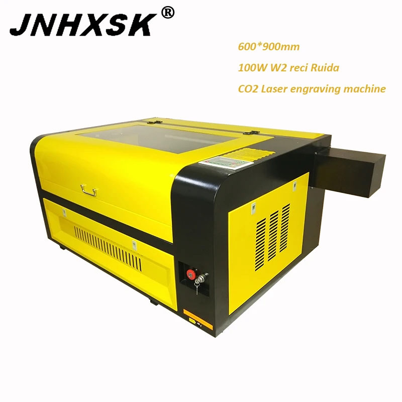 Станок лазерной резки с ЧПУ JNHXSK 100 Вт 3d лазерная гравировальная машина для ткани