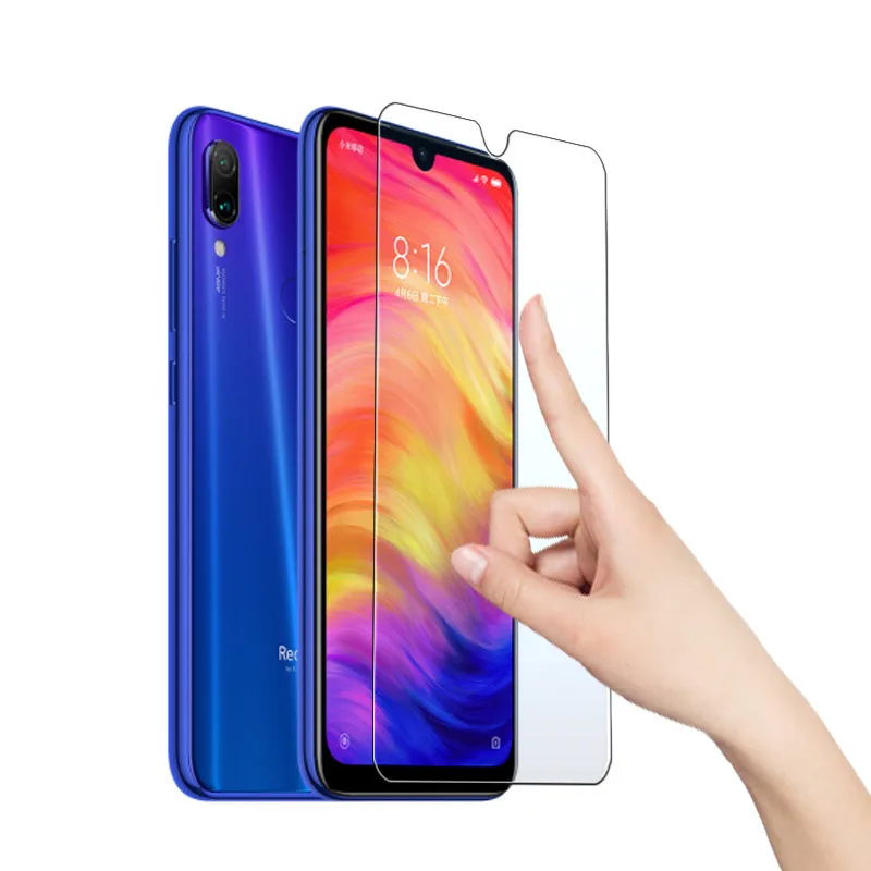 2 шт. защитное стекло для экрана Xiaomi Redmi Note 7 закаленное полностью клеящееся