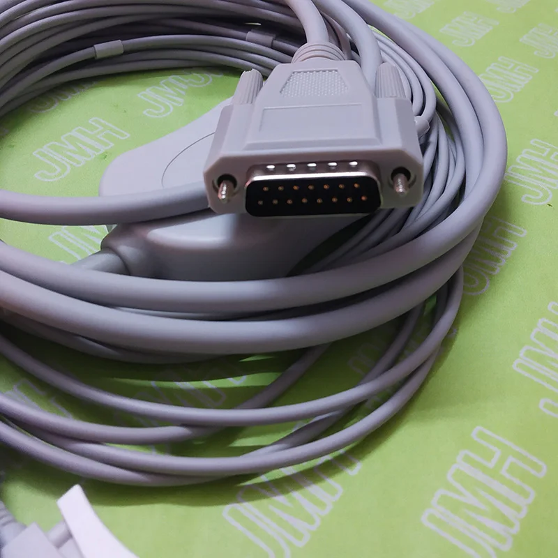 Совместим с EDAN SE 1/SE 3/SE 601A EKG машина цельный 10 свинцовый ECG кабель и зажим leadwires IEC