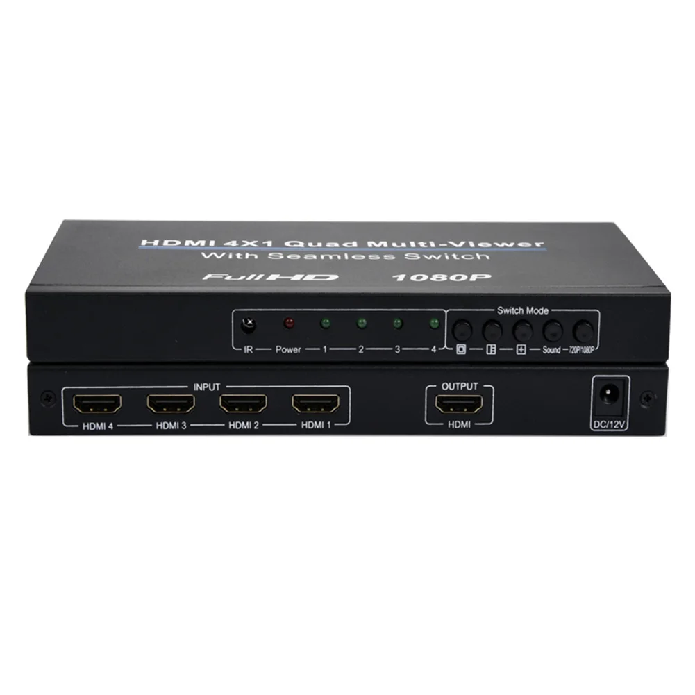 1080 P Quad профессиональный светодиодный индикатор дистанционного управления 4x1