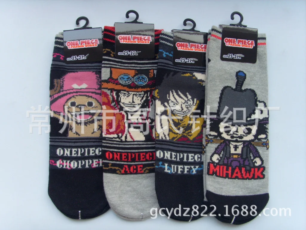 1 пар/лот, хлопковые цельные носки с обезьяной, D Luffy, Joe Ba AIS, морской король, Wo, мужские милые кавайные забавные носки с рисунками из мультфильмов, хлопок, акрил