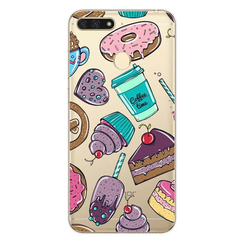 For Huawei Honor 7A pro Case 5.7' Printing Pattern Soft Silicone Cover Cases for 7 A Honor7A Fundas Coque Capa |