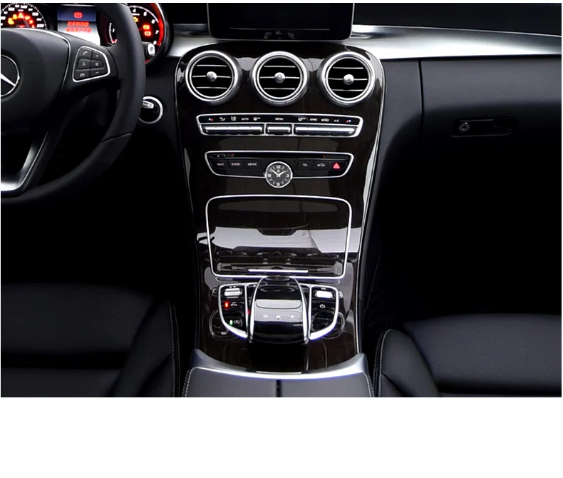 Прозрачная рекламная пленка из ТПУ для Mercedes Benz W205 C Class C200 наклейка центральной