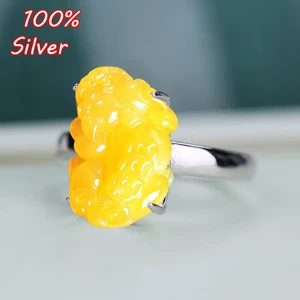 2018 Новая мода серебро 925 пробы цвет 8*14 мм основание инкрустированный воск бирюзовые заготовки для колец настройки регулируемое кольцо DIY ювелирные изделия