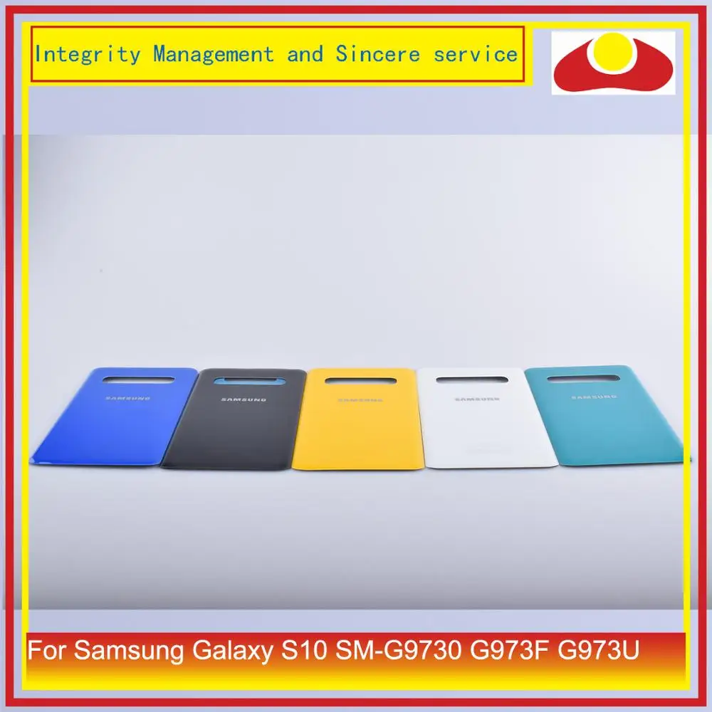 Для samsung Galaxy S10 G973F SM-G973F G973 корпус батарея Дверь Задняя стеклянная крышка чехол S10 Корпус Замена