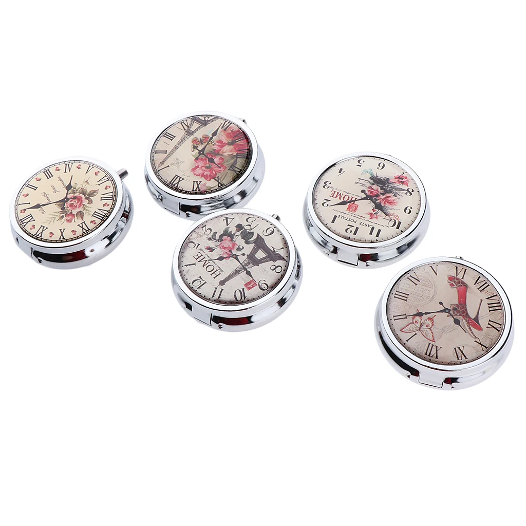 Домашняя дорожная коробка круглая 3 сетки конфетная для таблеток портативные