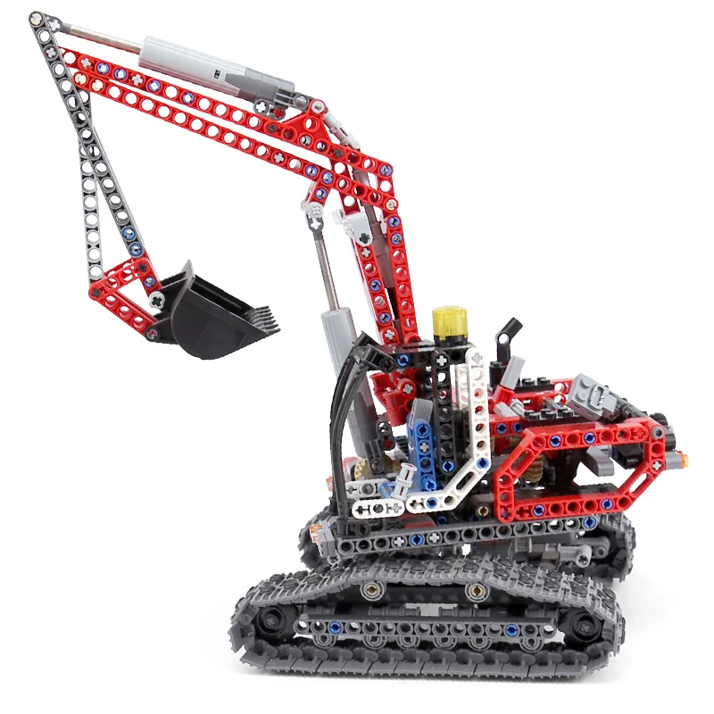 20025 Technic красный инженерный экскаватор Набор строительных блоков Кирпичи совместимы с 8294 Обучающие игрушки подарок для мальчиков