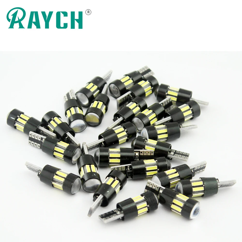 2 шт. T10 7020 10SMD светодиодный автомобильный сигнальный фонарь габаритный боковой