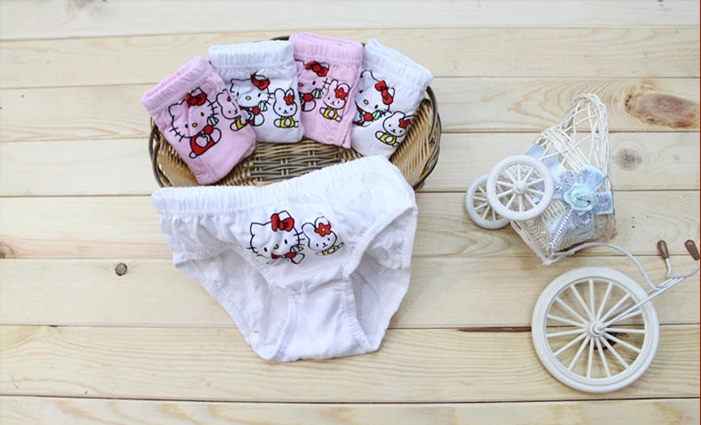 Новое поступление хлопковые трусики для девочек детские с рисунком нижнее белье