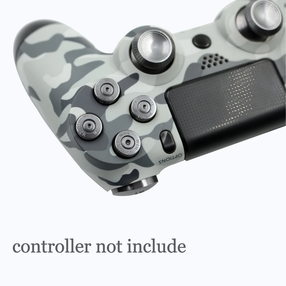Полный Алюминий металлические пуговицы для PS4 контроллер Изготовленный На Заказ