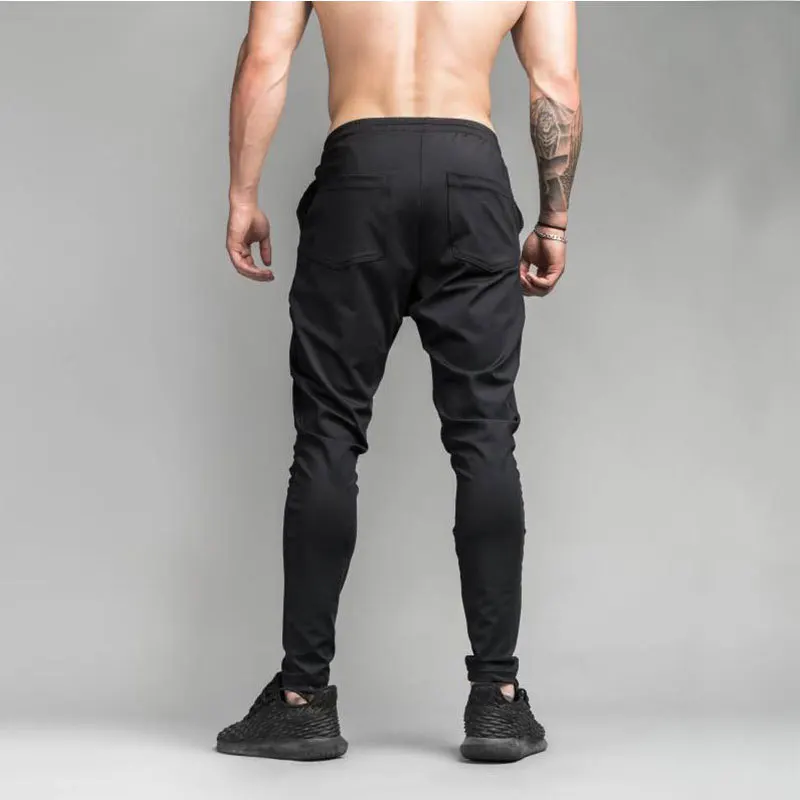 GYMAHXUN High Quality Brand Jogger Sweatpants Pants Men Fitness Bodybuilding long gyms slim fit mens Trousers Clothing | Мужская одежда