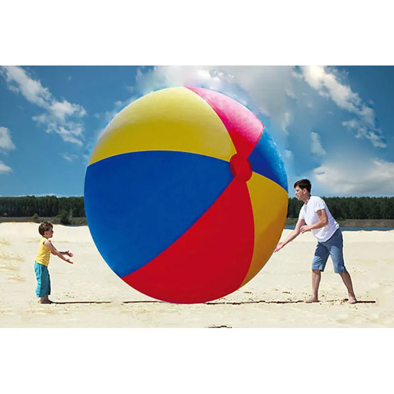 200 см супер большой гигантский надувной матрац пляжный мяч играть летний