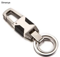 brand men top car keychain key chain new fashion high quality waist hanging car key ring birthday gift jewelry key holder 17111