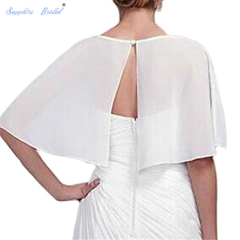 Сапфировое свадебное vestido de festa Женская шаль болеро шифон вечернее свадебное накидка Болеро накидка