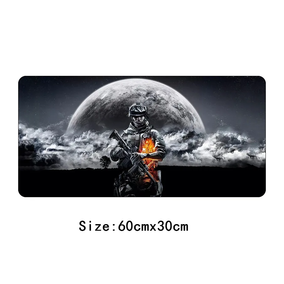 SIANCS Большой 60X30 см Battlefield 3 коврик для мыши XL игровой геймер Коврик для мыши Клавиатура офисный стол коврик - Цвет: NO.4