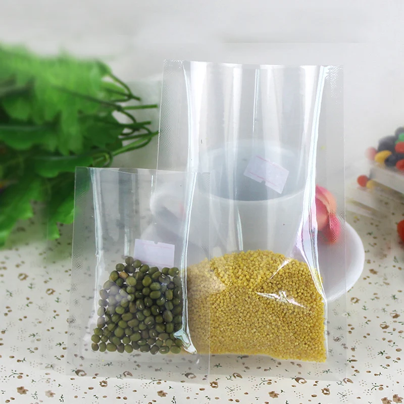 Leotrust 100 шт. прозрачный вакуумный мешок с открытым верхом пластиковая упаковка для