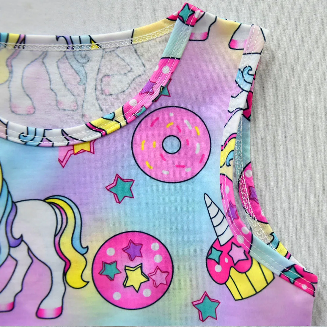 Girls Unicorn Dress Princess Sleeveless Evening Party Dresses for Kids Holiday Birthday Childs Unicorns Nighties Clothes | Детская