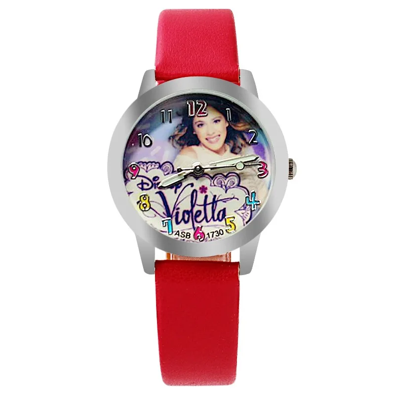 Otex @ модная детская певица вахты кожаный мультфильм наручные часы с Светящиеся