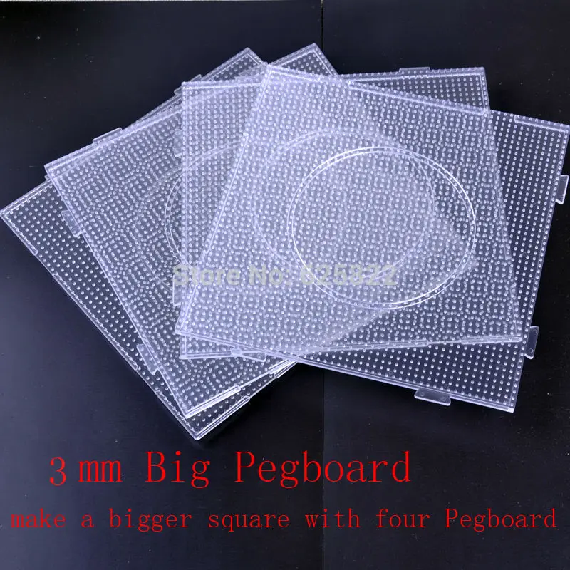 Фото Большие квадратные клейкие панели из ЭВА 4 шт. 3 мм Hama/Fuse/Perler доска - купить