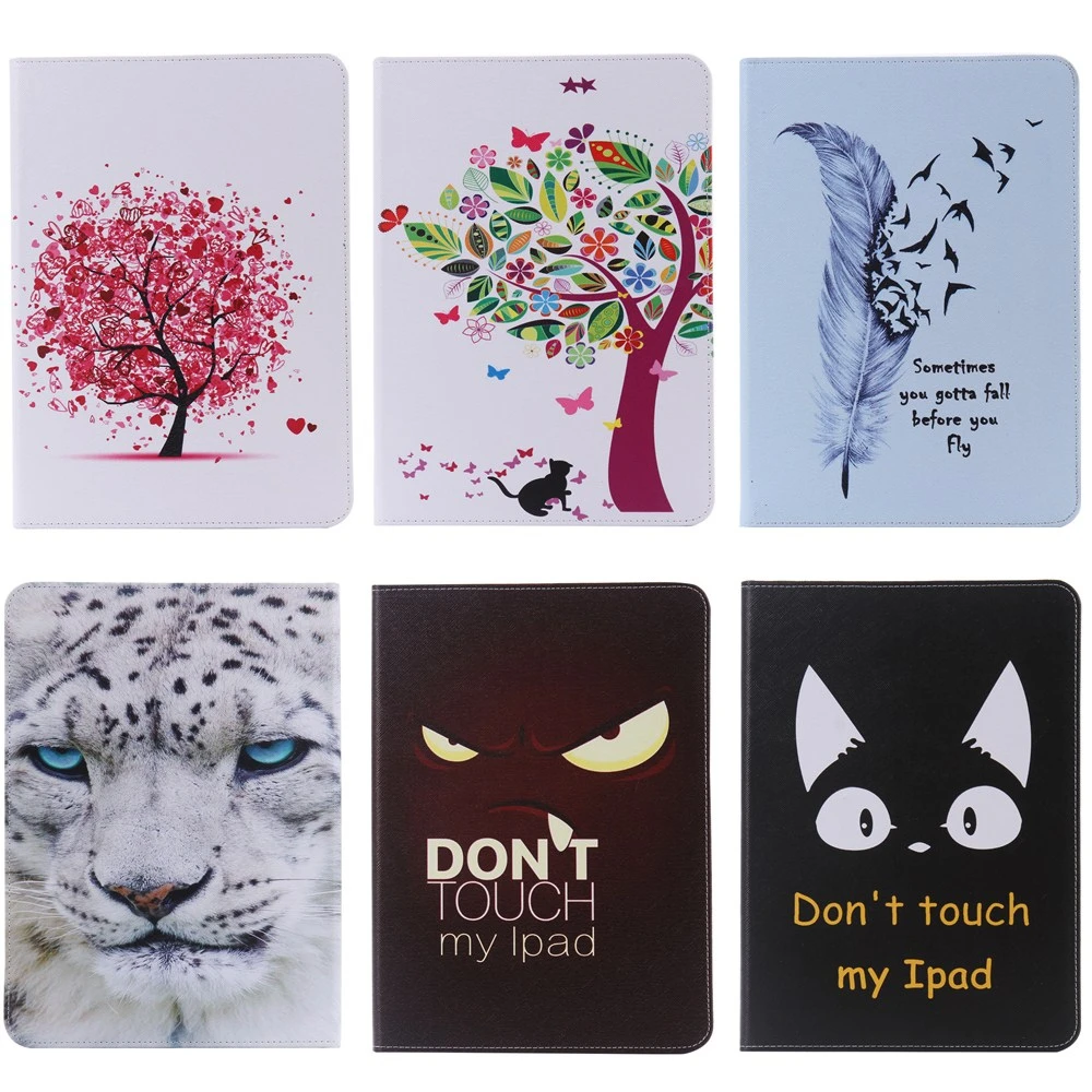 Чехол подставка из искусственной кожи персиковое дерево лошадь перо чехол для