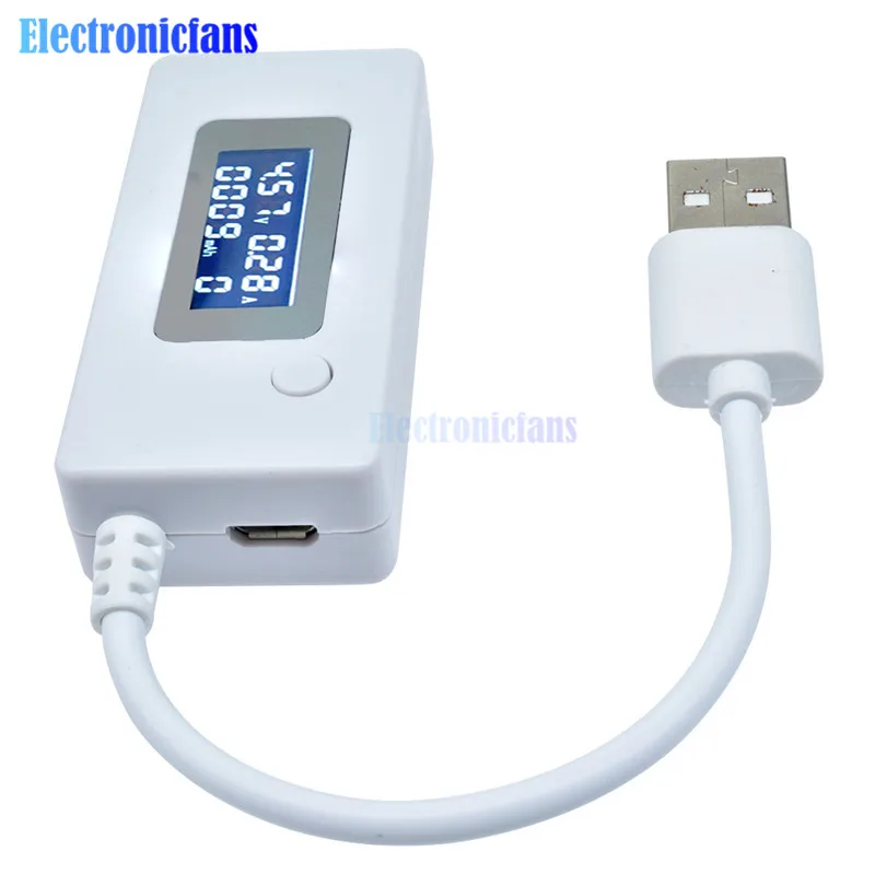 ЖК-детектор USB Вольтметр Амперметр мобильное зарядное устройство Емкость Тестер измеритель напряжения тока зарядка монитор 3 в-7 в DC 3-7 в
