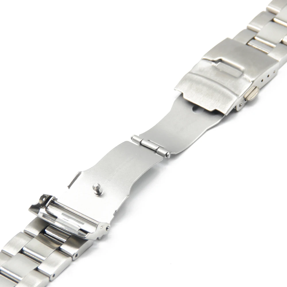 Stainless Steel Watch Band 22mm for Vector Luna / Meridian Men Women Safety Clasp Strap Loop Belt Bracelet Black Gold Silver